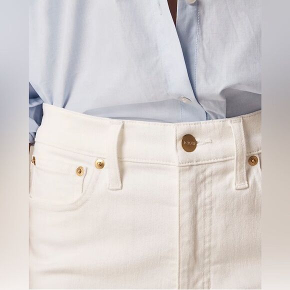 NWT J CREW Slim-straight jean in white - Picture 4 of 9